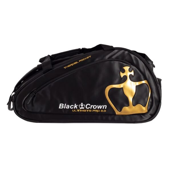 Padelio krepšys Black Crown Ultimate Pro 2.0 ( juodas/ auksinis)